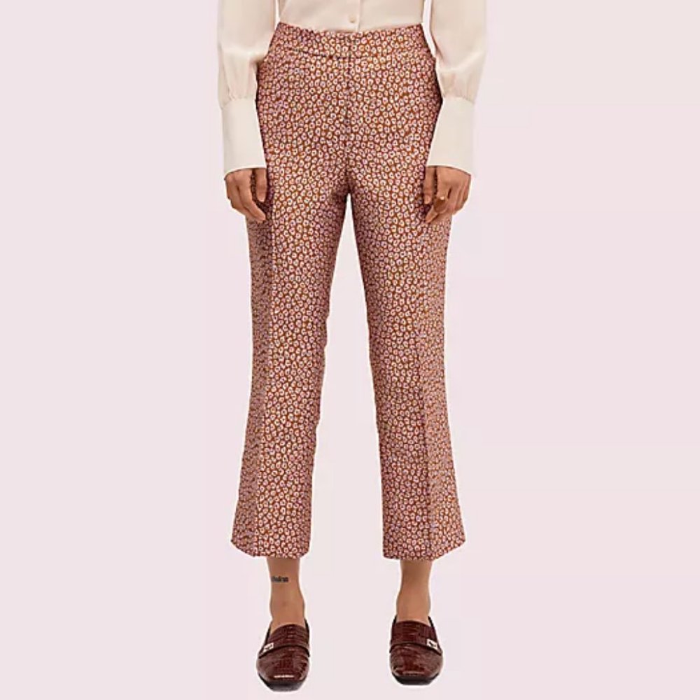 Kate Spade Leopard Jacquard Pant Size 14